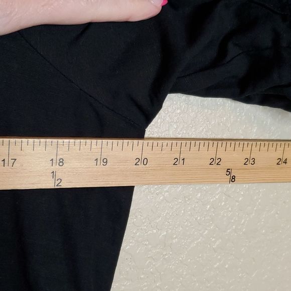 Ann Taylor Medium Black Linen blend Belted Midi Shirtdress Puff Sleeves - Picture 11 of 12